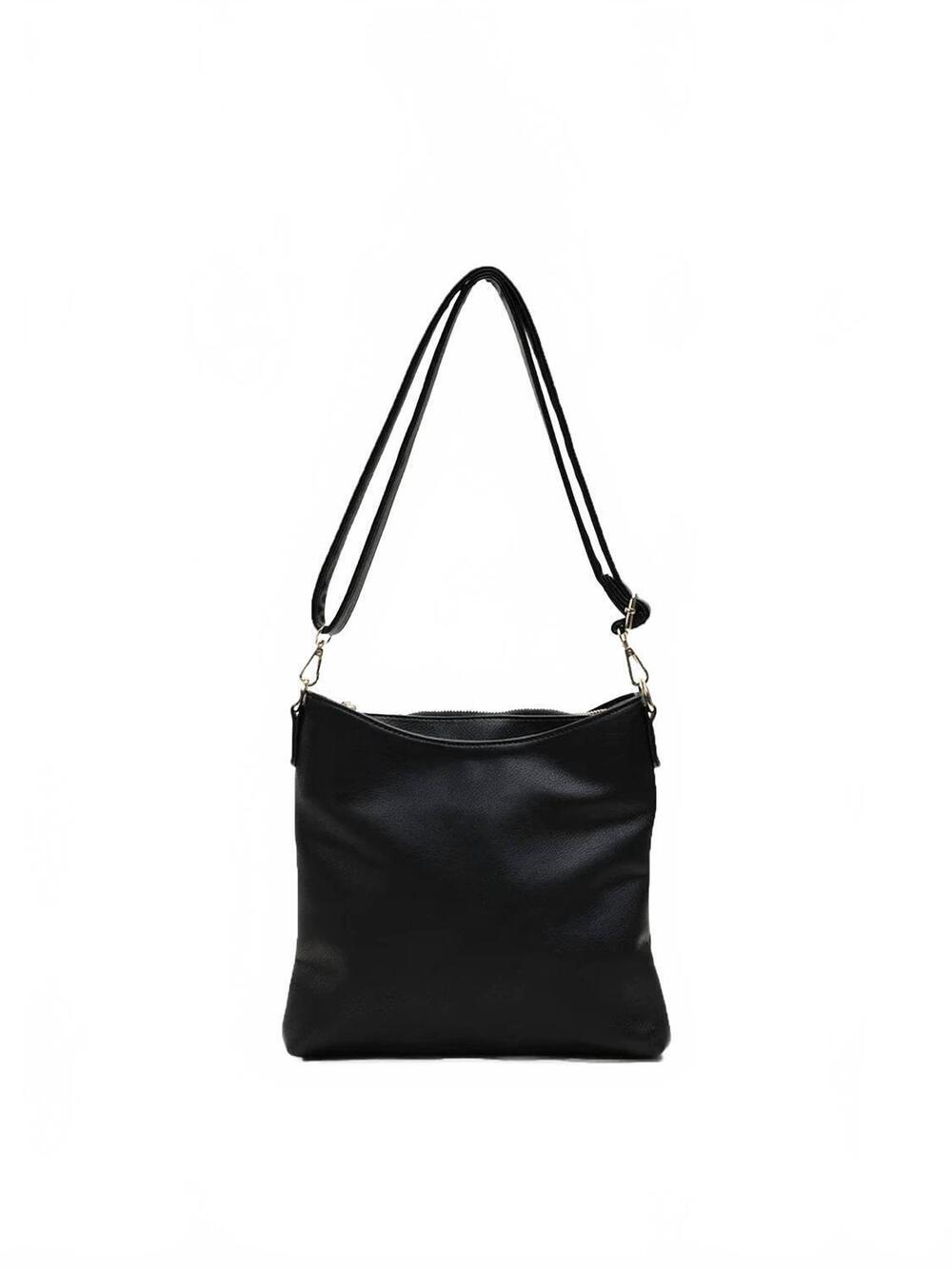 NEW JEN & CO. women's emma vegan crossbody bag in black